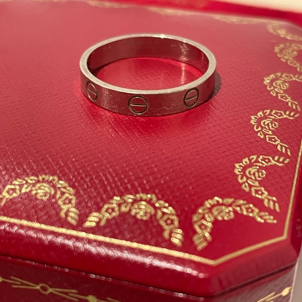 Cartier White Gold Wedding Band - Picture 5 of 6